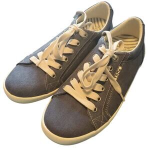 Taos Sz 8.5 Woman's Star Canvas Shoes in Blue/White STA-12844